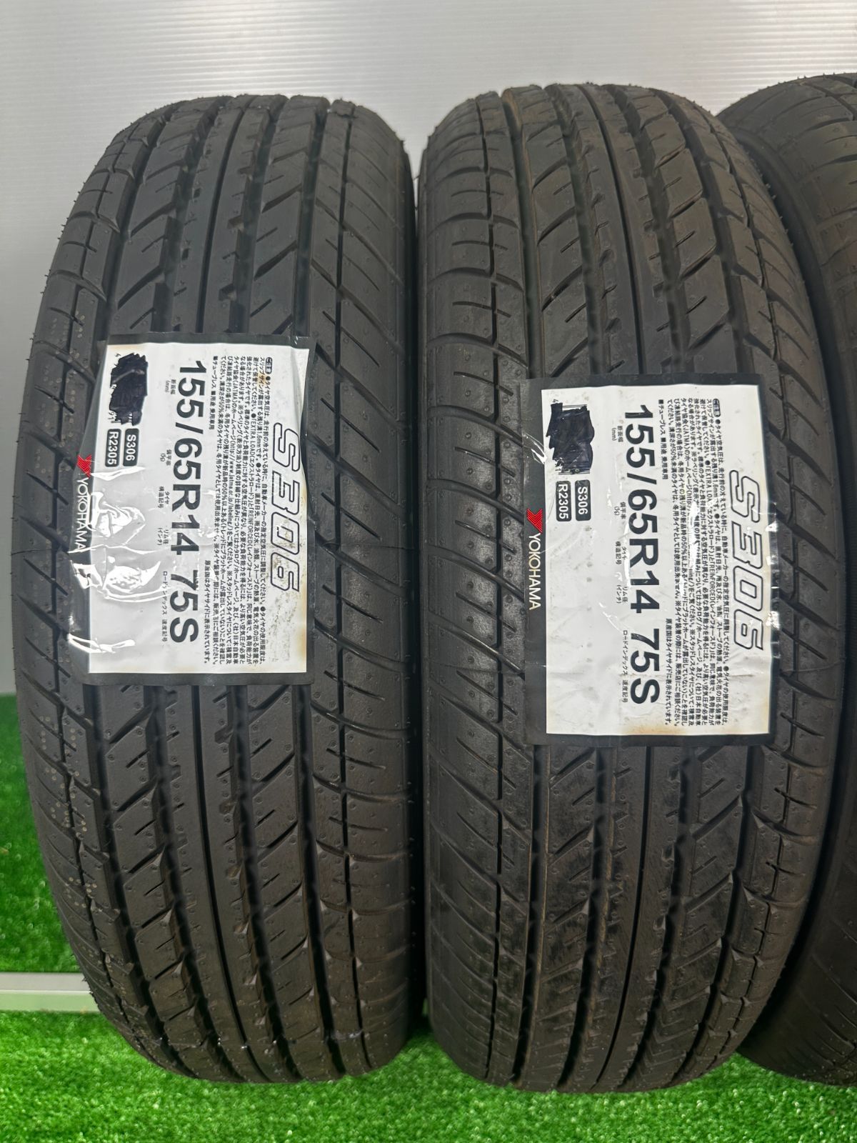 送料無料☆155/65R14 ヨコハマ S306 2023年製 4本 夏タイヤ ノーマル 