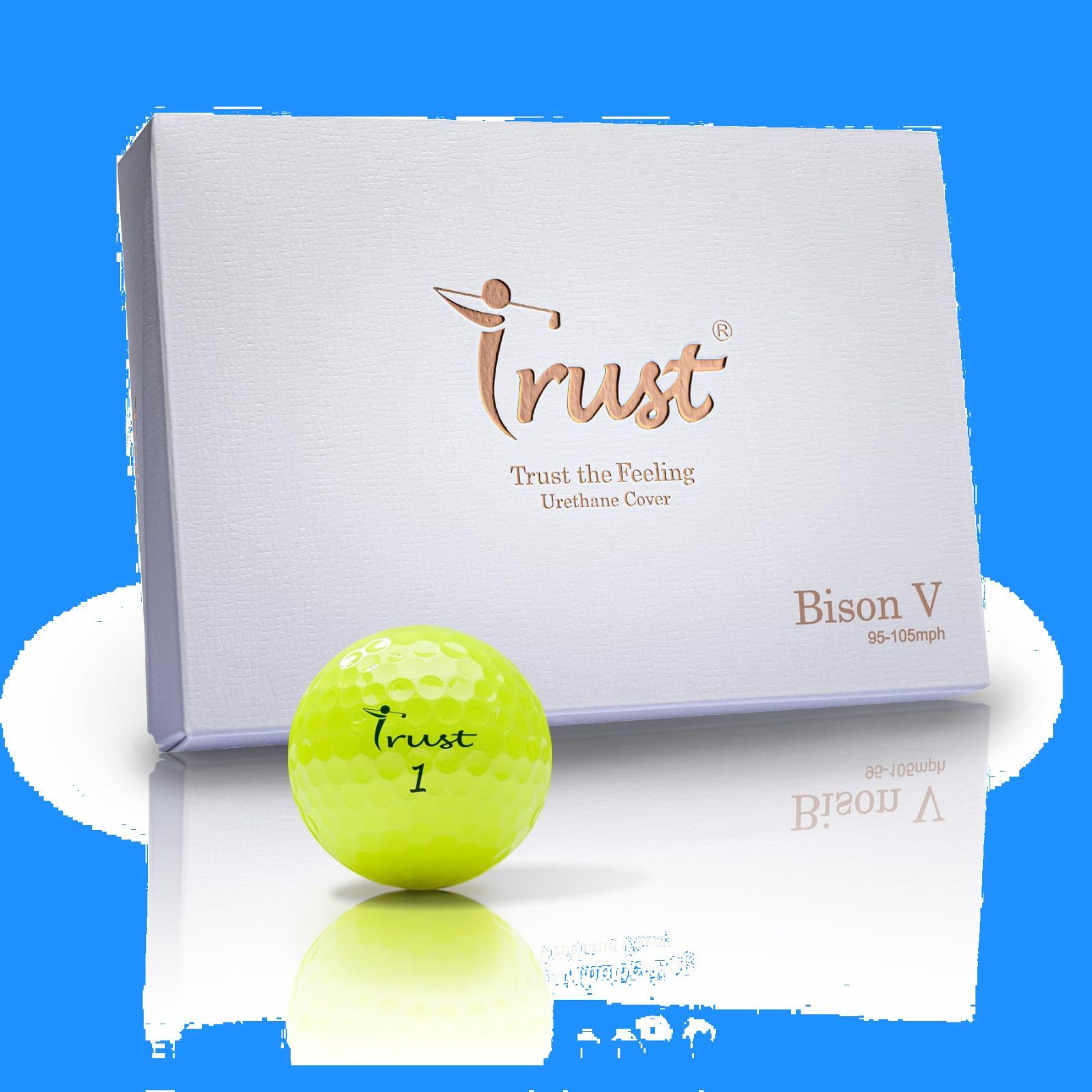 TrustトラストゴルフボールBison-Vウレタンカバー 3ピースリ