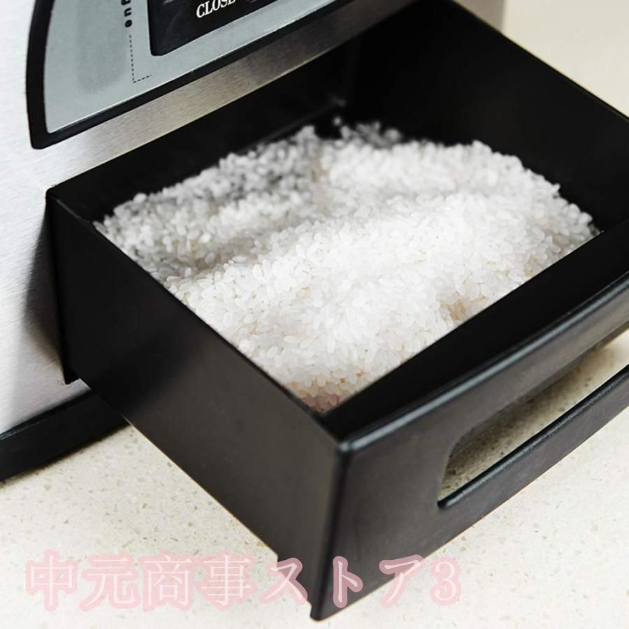 ライスバレルグレインボックス食品容器防虫防湿シールライスシリンダー家庭用貯蔵ライスボックス30kgステンレススチールスマートライスバレルヌードルバ