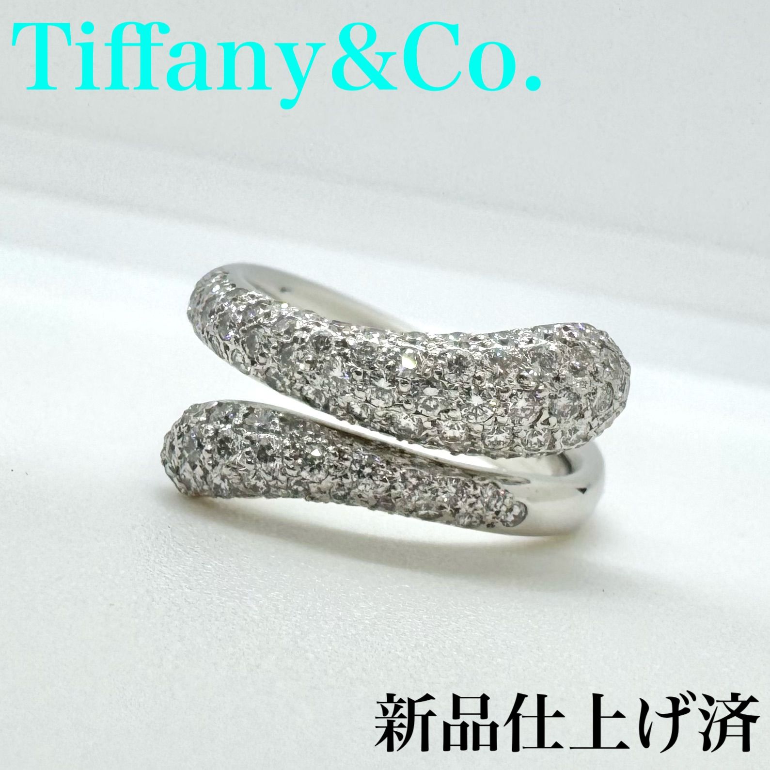 希少 Tiffany &Co. pt950 エロンゲイテッド ティアドロップ 