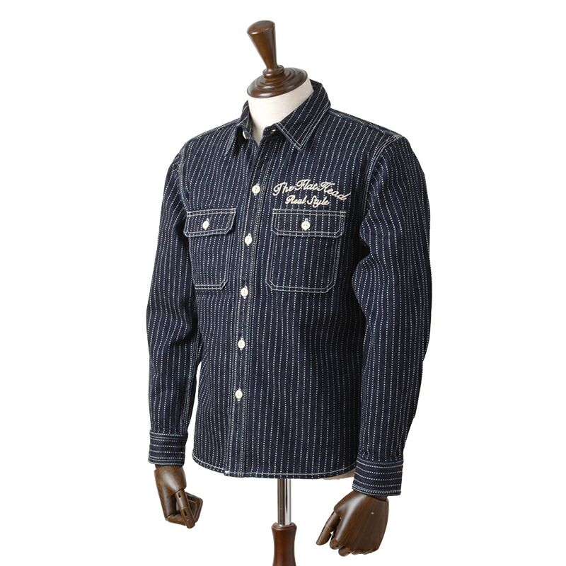 美品フラットヘッド　ウォバッシュワークシャツ　7014W サイズ36 希少サイズ The Flat Head（フラッドヘッド） 【34%OFF／定価30,000円】THE FLAT