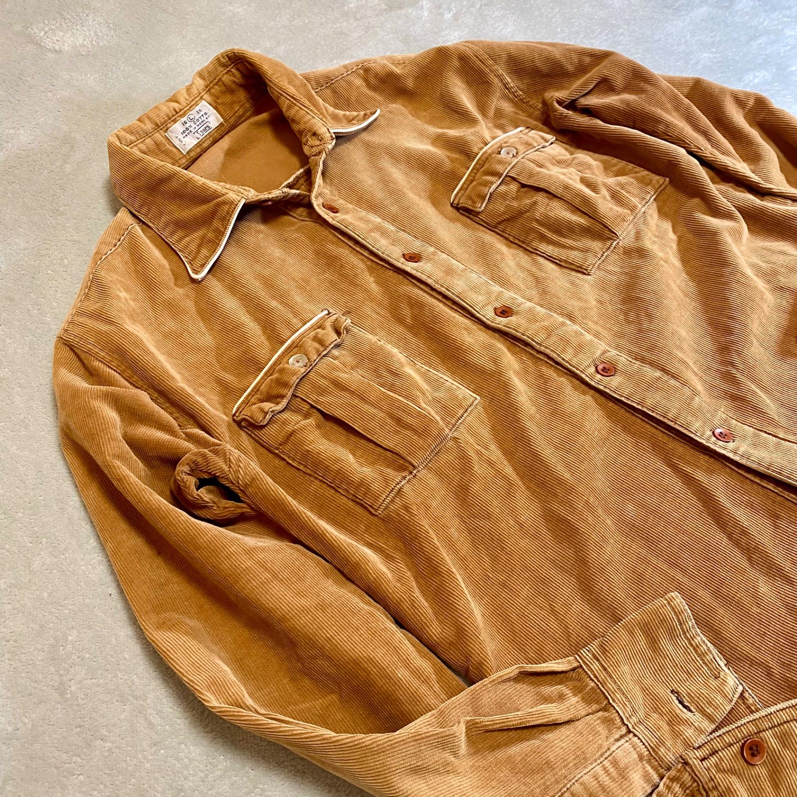 Sears】90s シアーズ コーデュロイシャツ OLD vintage グランジ Sears】90s シアーズ コーデュロイシャツ OLD vintage グランジ