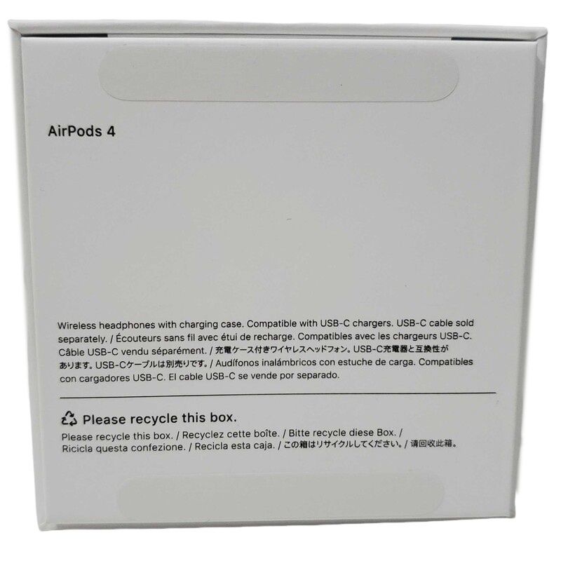 Apple AirPods アップル エアポッズ 第4世代 MXP63J A ホワイト 動作 済 家電 電化製品 ワイヤレス イヤフォン 32509R61