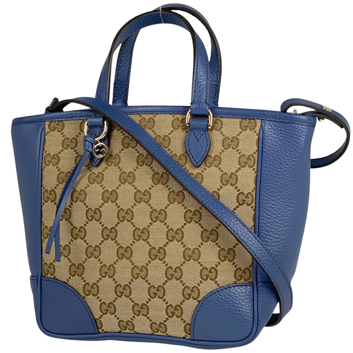 グッチ GUCCI GG柄 ハンドバッグ 2WAY ショルダーバッグ ハンドバッグ GGキャンバス ベージュ ブルー 449241 レディース