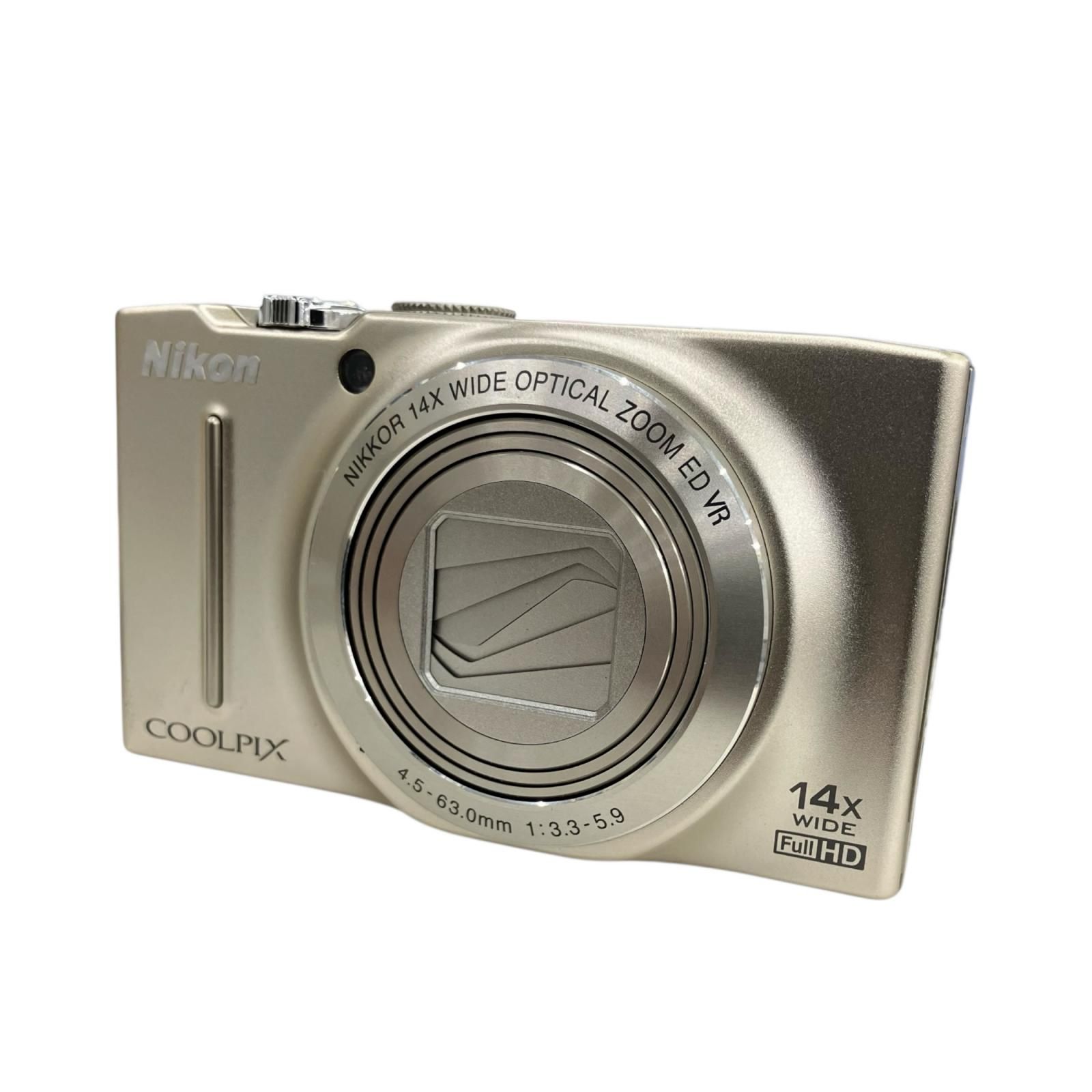 186000 動作未 Nikon ニコン デジタルカメラ Coolpix S8200 プラチナシルバー