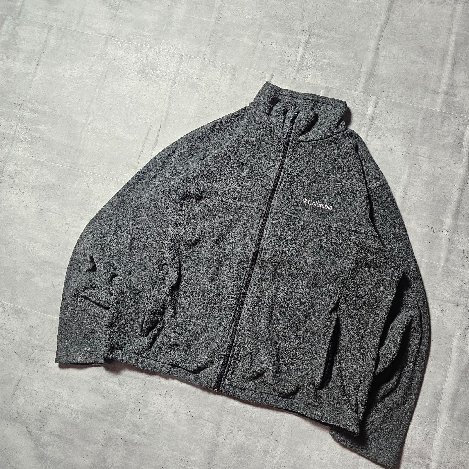 【中綿入り】コロンビア　刺繍ロゴ入りブルゾン　裏フリース　人気カラー　H1139 Columbia / コロンビア 』 フルジップフリースジャケット / XL