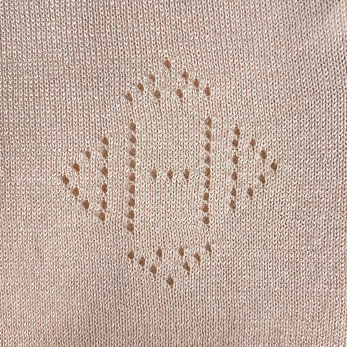 お楽しみに。 エルメス HERMES クルーネック カットソー 半袖 トップス カットソー 綿 絹 ピンク レディース