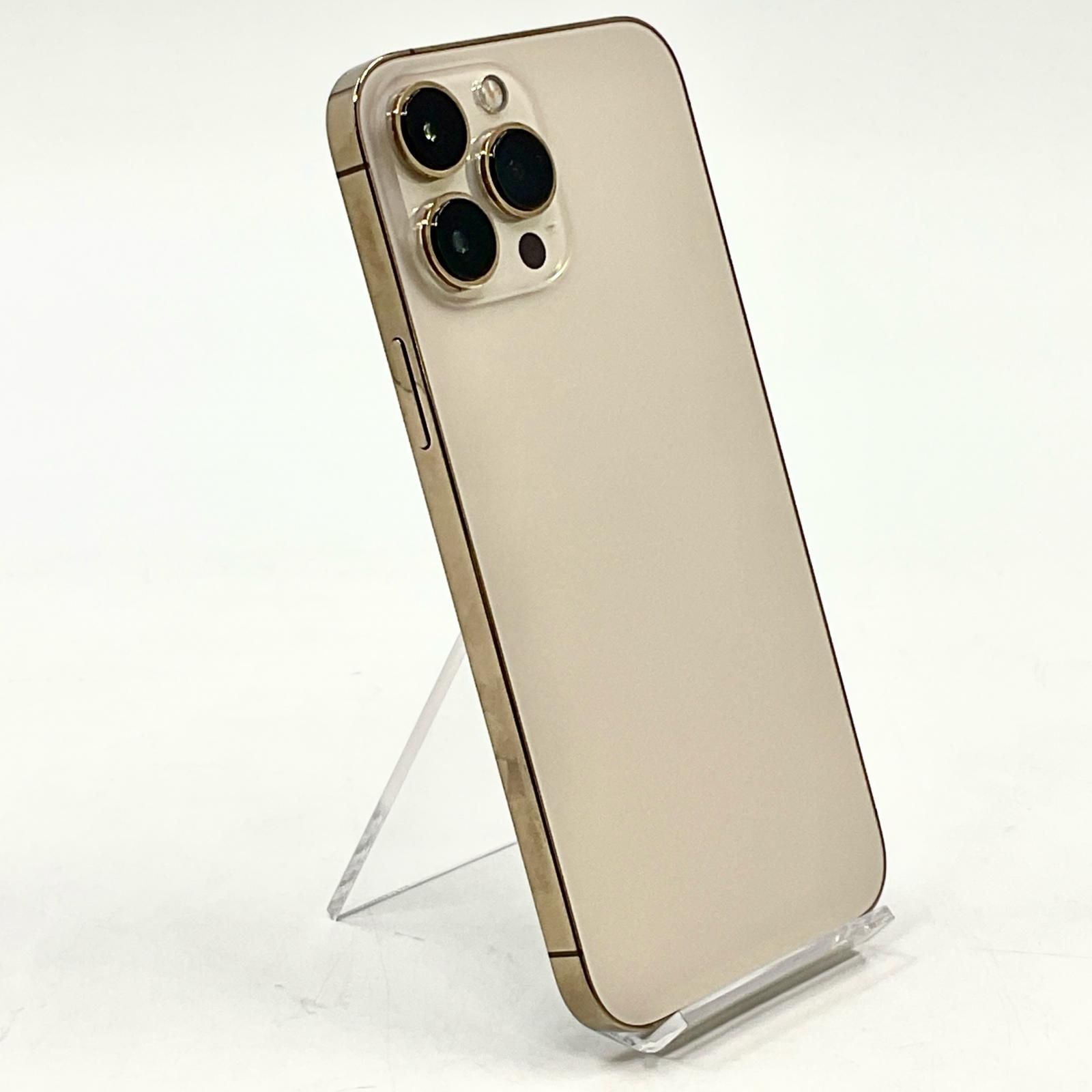 【全額返金保証】【最速発送】Apple iPhone 13 Pro Max 128GB ゴールド Softbank SIMフリー 動作確認済 84% 白ロム
