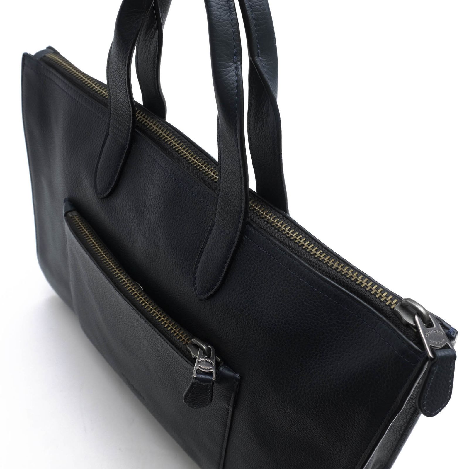 コーチ COACH バッグ ブリーフケース ビジネスバッグ 鞄 ビジネス メンズ 男性 男性用 レザー 革 本革 ネイビー 紺 32249 Metropolitan soft brief メトロポリタン ソフト ブリーフ A 収納可 シボ革 シュリンク