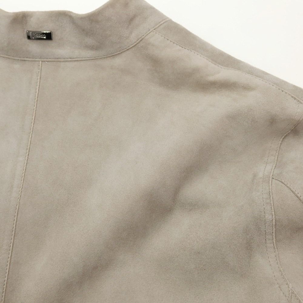 新品未使用✨HERNO ヘルノ　 ゴートスエード ブルゾン ジャケット レザー 中古】ヘルノ Herno ゴートスエード レザージャケット ブルゾン