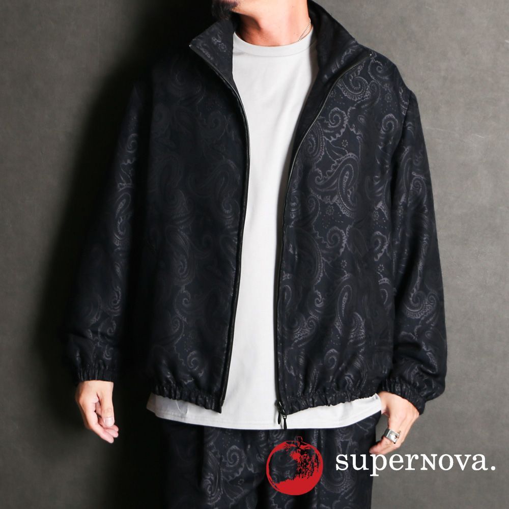 リサウンドクロージング ペイズリーオーバートラックジャケット S superNova./スーパーノヴァ】Track jacket - Paisley jacquard