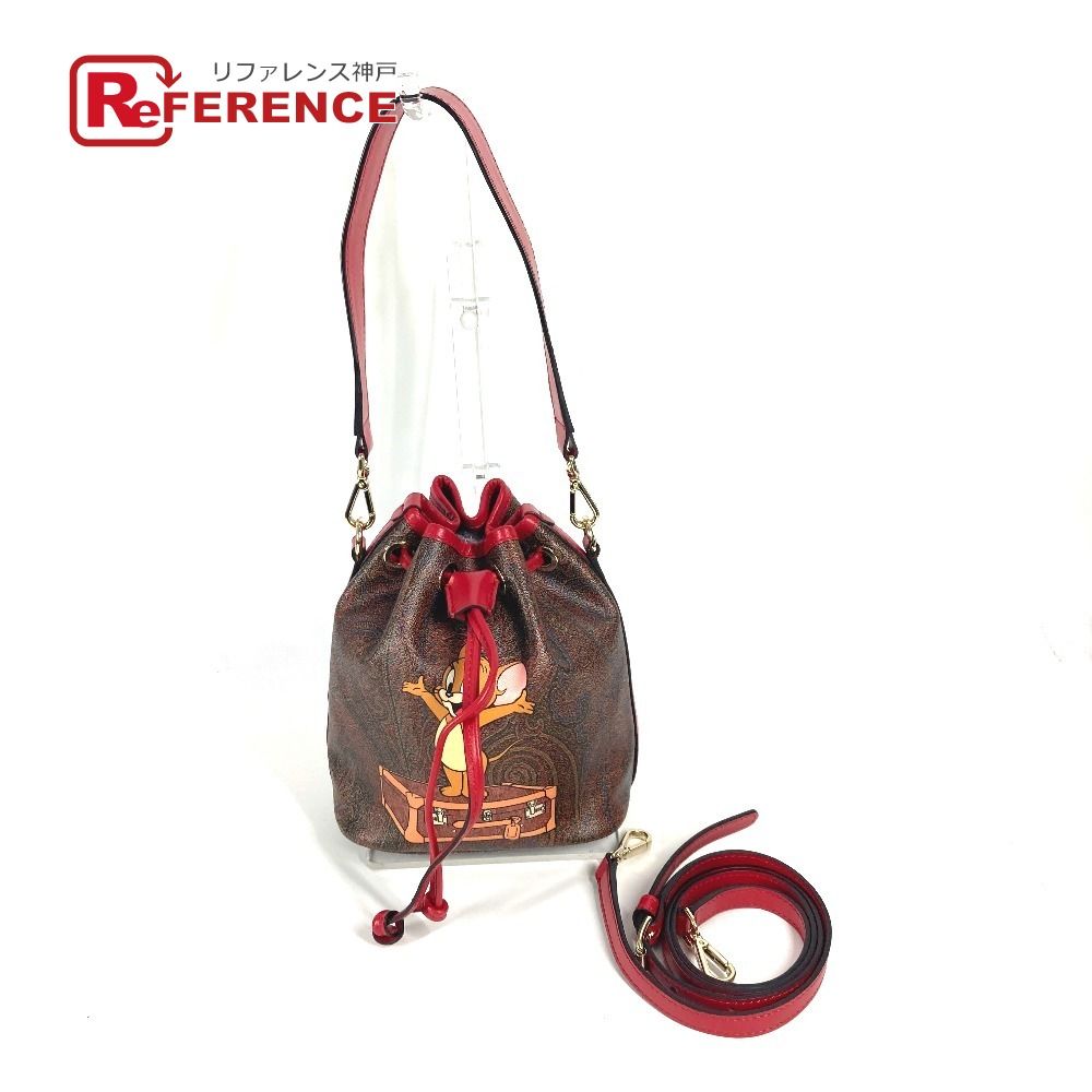 ま*さ様 エトロ × トムとジェリーコラボ クラッチバッグ ペイズリー レザー ま*さ様 エトロ × トムとジェリーコラボ クラッチバッグ ペイズリー