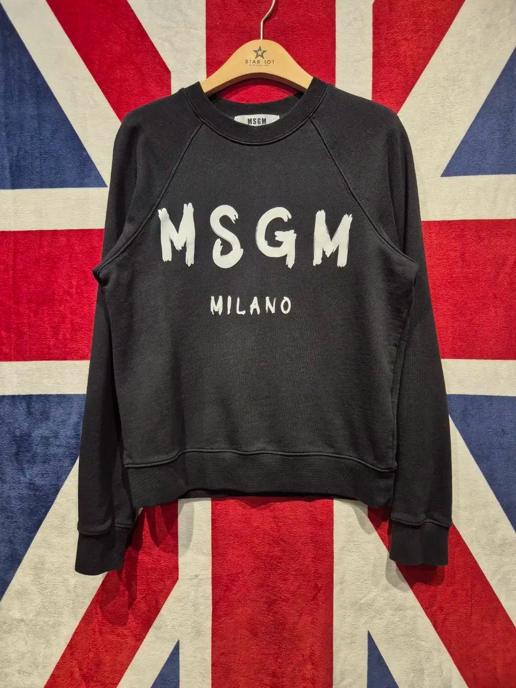 MSGM ブラック ロゴトレーナー MSGM ブラック ロゴ トレーナー