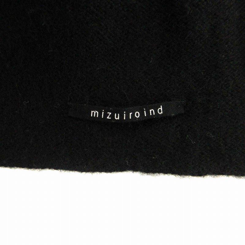 ミズイロインド mizuiro ind カシミヤ ストール マフラー 黒 ブラック