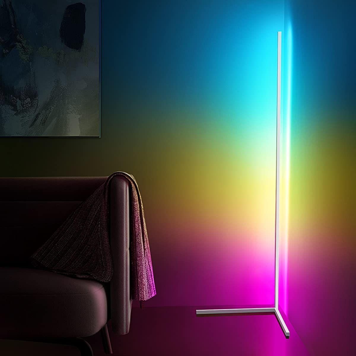 人気商品】RGB変色フロアランプ調光フロアスタンドライト358種類の