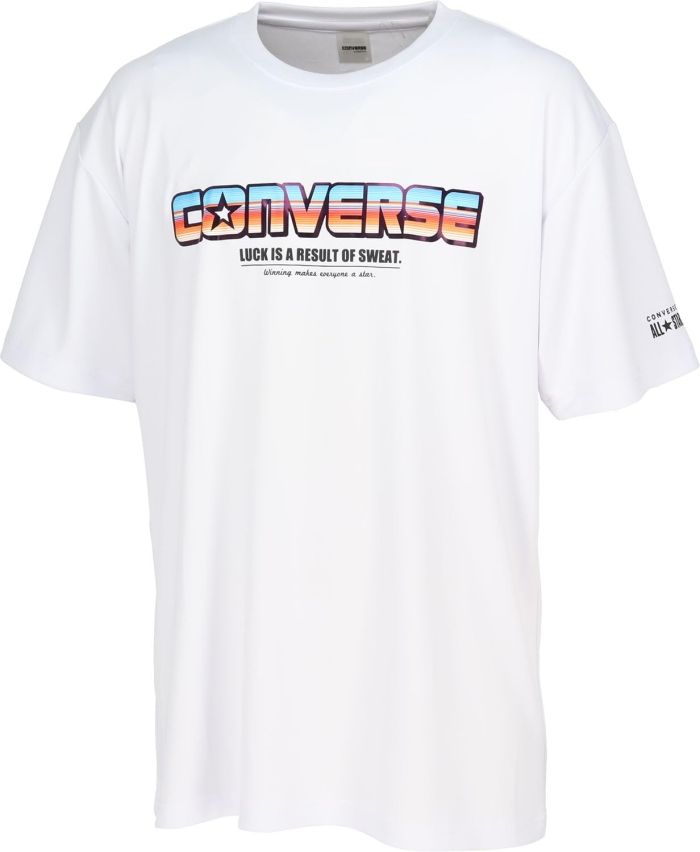 【新品・4営業日で発送】コンバース 4S_プリントTシャツ (CB241361) 色 : ホワイト サイズ : S 