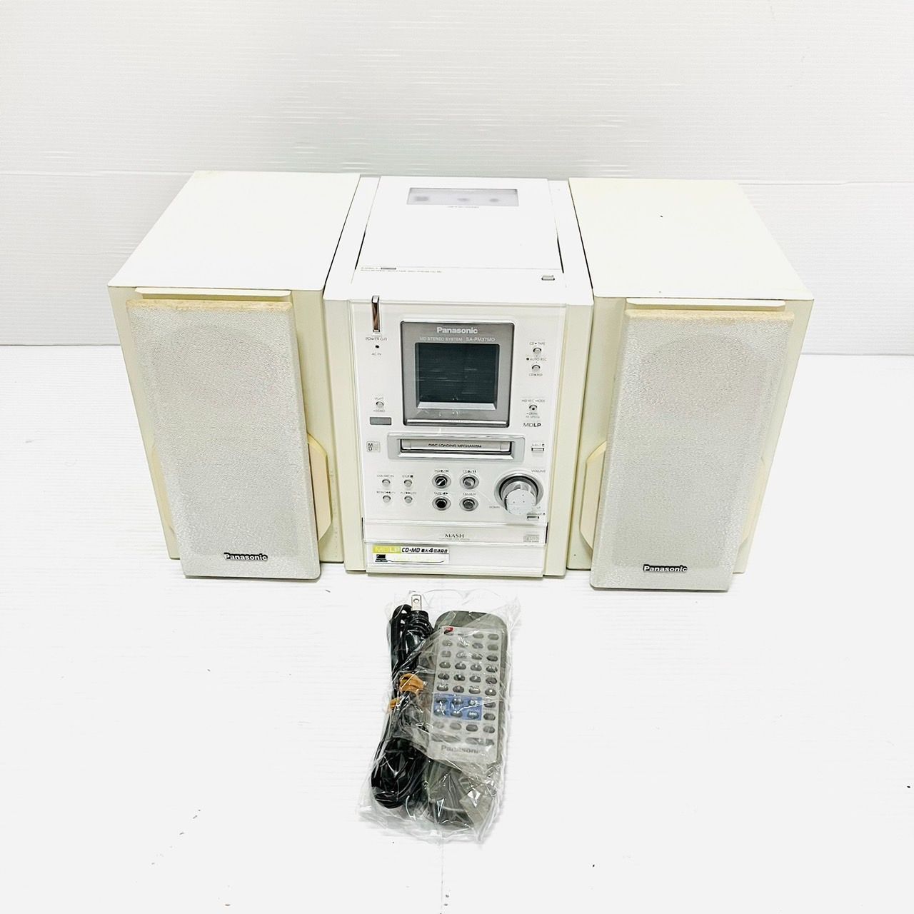 Panasonic パナソニック CD・MD・カセットコンポ SA-PM37MD - E・R