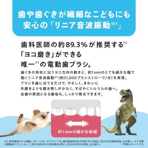  パナソニック 音波振動歯ブラシ キッズドルツ EW-DK 31-A 青 納期約１ ２週間 歯ブラシ オーラルケア