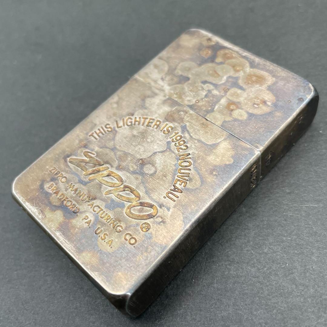 Zippo 1932ファーストレプリカ NOUVEAUヌーボー 角丸 初期版 ロゴ