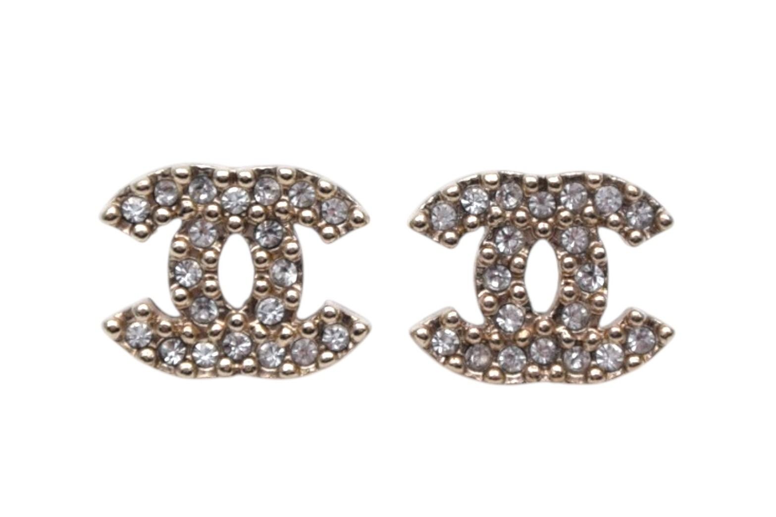 CHANEL(シャネル) ココマークラインストーンピアス/片耳ピアス