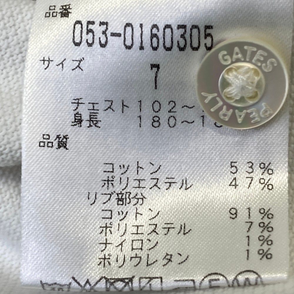 PEARLY GATES ポロシャツ サイズ7 PEARLY GATES (パーリーゲイツ) ポロシャツ メンズ SIZE 7(3L