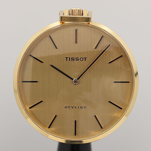 好評最新品TISSOT ティソ STYLIST スタイリスト ゴールド スクエア クォーツ メンズ 腕時計 デイト付 日付 ティソ