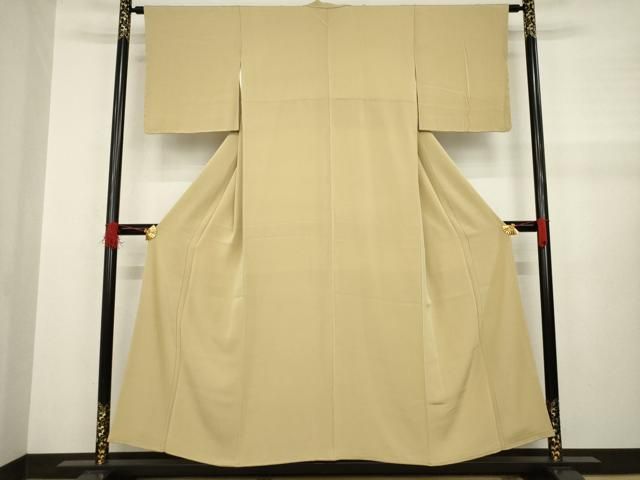 平和屋着物○上質な紬 色無地 鳩羽色 正絹 逸品 AAAZ8098ck 平和屋着物