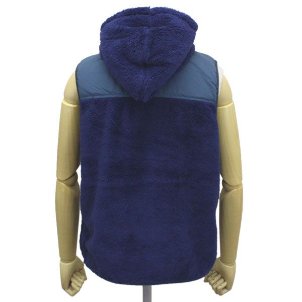 Chums Elmo Fleece Vest ネイビー/グレー L｜チャムス エルモ