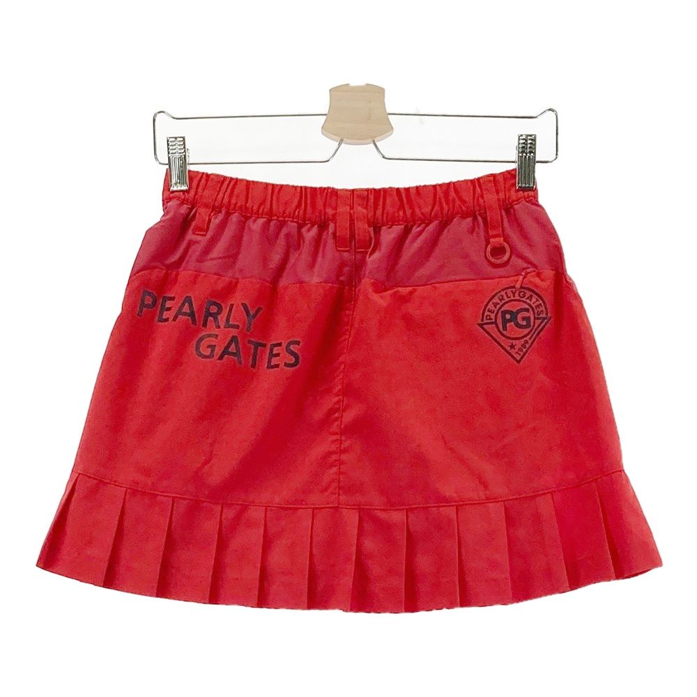 新品■30,800円【パーリーゲイツ】スカート　0/S ゴルフウェア パーリーゲイツ PG 【透湿保温】チェック柄バックプリーツ