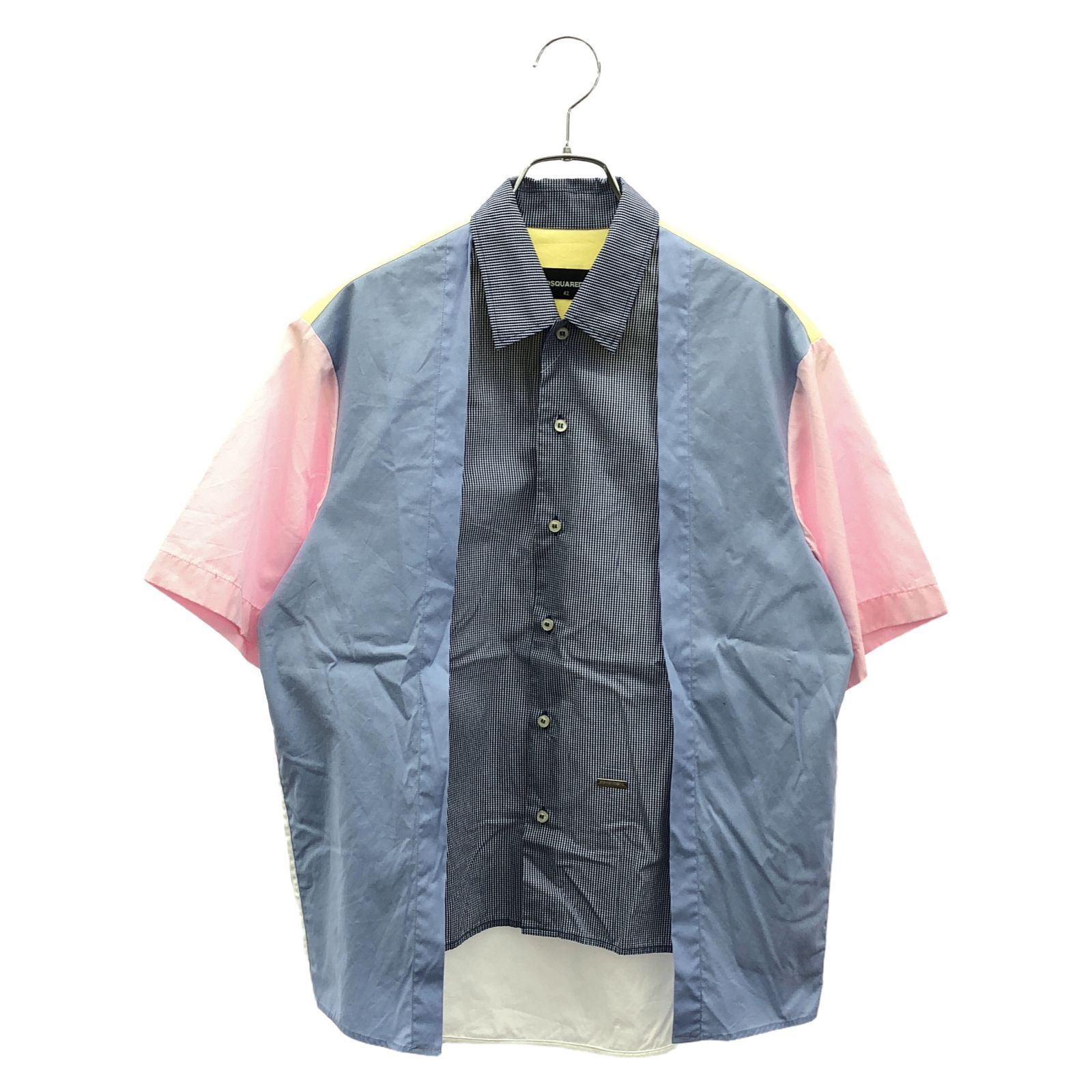 ディースクエアード DSQUARED2 長袖シャツ シャツ S53618 ブルー|ピンク|イエロー|ホワ コットン シャツ メンズ Used A
