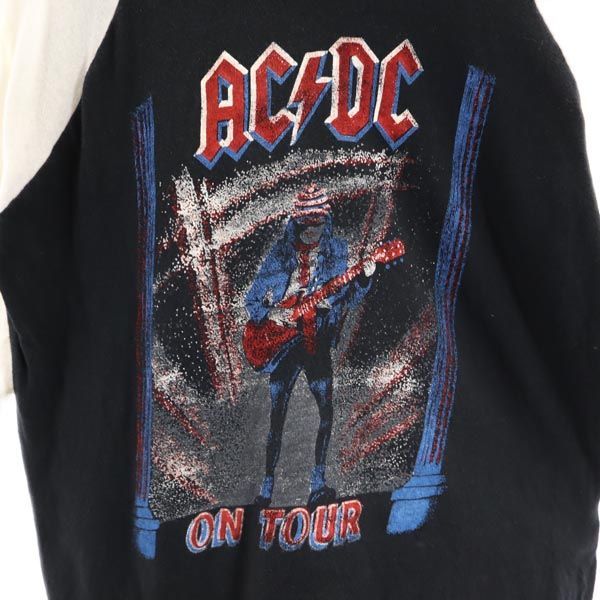 70s パキ綿 ACDC ラグランT バンドtシャツ バンT AC/DC（70年代