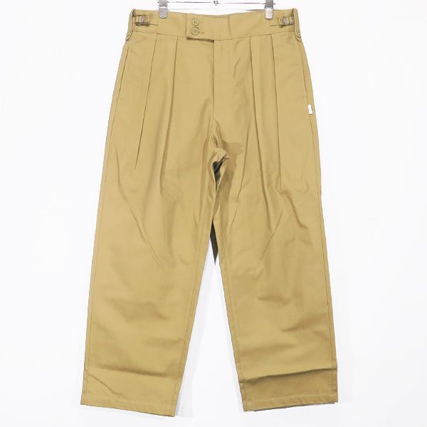 美品】 ダブルタップス パンツ タック リップストップ ベージュ