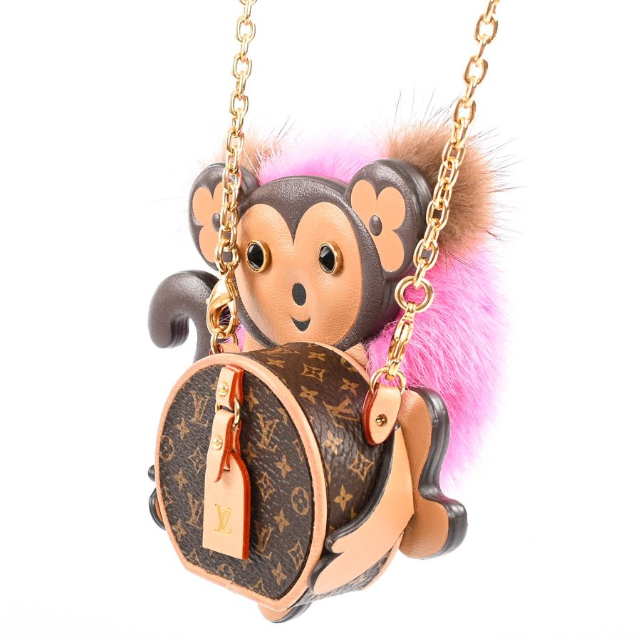 LOUIS VUITTON ルイヴィトン チャーム ボディーチェーンモンキーハットボック M00358