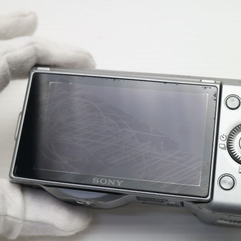 良品 NEX-5 シルバー ボディ 即日発送 SONY デジタル一眼 本体 土日祝