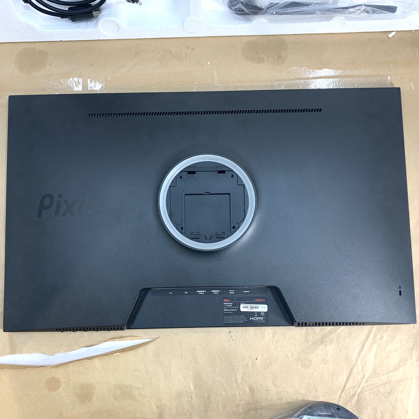 ジャンク品】 Pixio PX278 WAVE Black ゲーミングモニター 27
