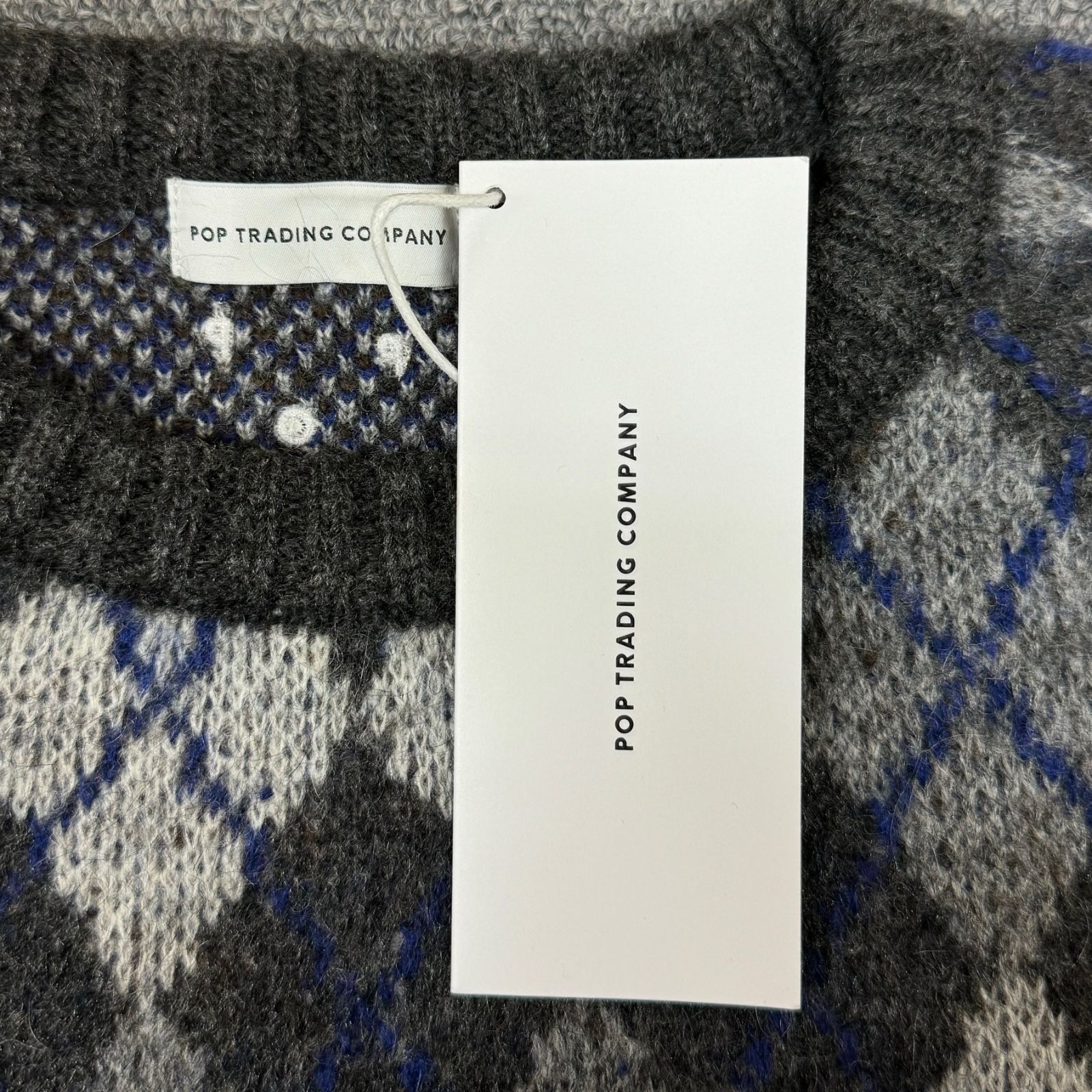 新品 POP TRADING COMPANY 22AW BURLINGTON KNITTED CREWNECK 