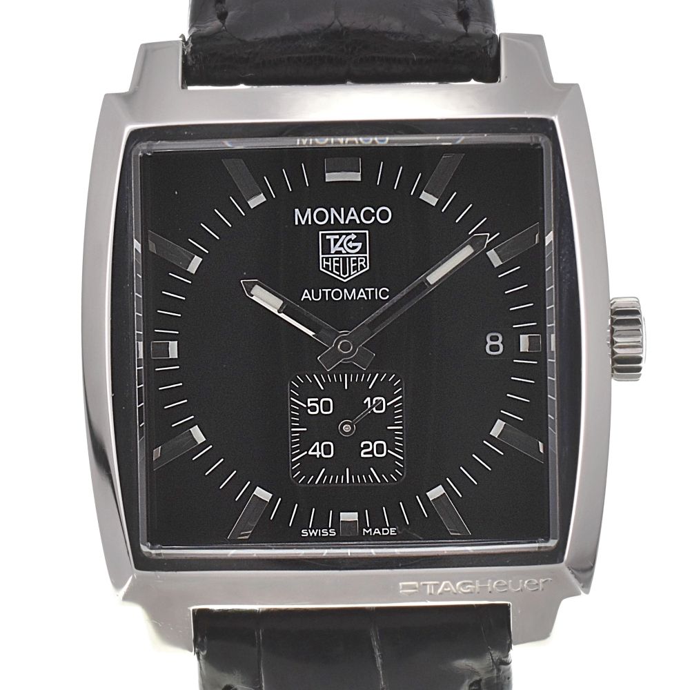 タグホイヤー TAG HEUER WW2110-0 モナコ スモールセコンド デイト 自動巻き メンズ き G 139578