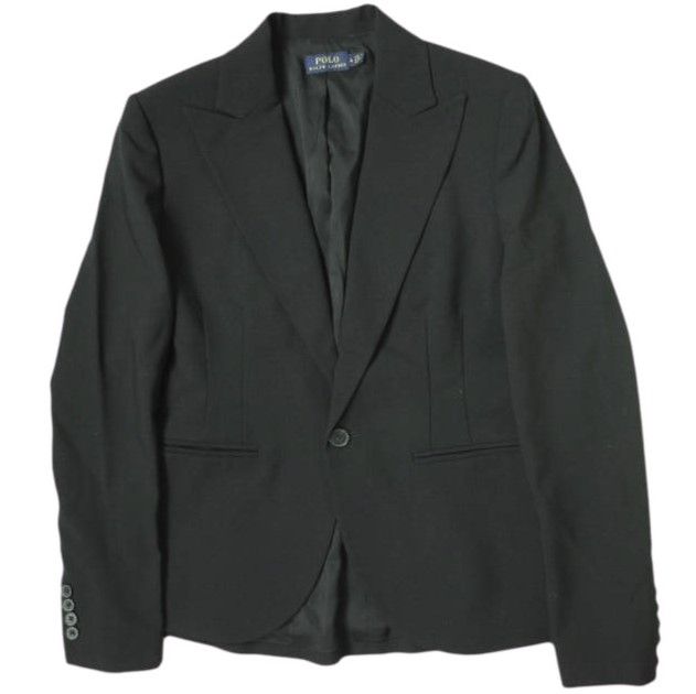 POLO RALPH LAUREN ポロ ラルフローレン ブラックパンツスーツ 211800789002 | 211805633001 JK 4| PT 6 BLACK スーツ セットアップ 1Bジャケット&フ スラックス g18131