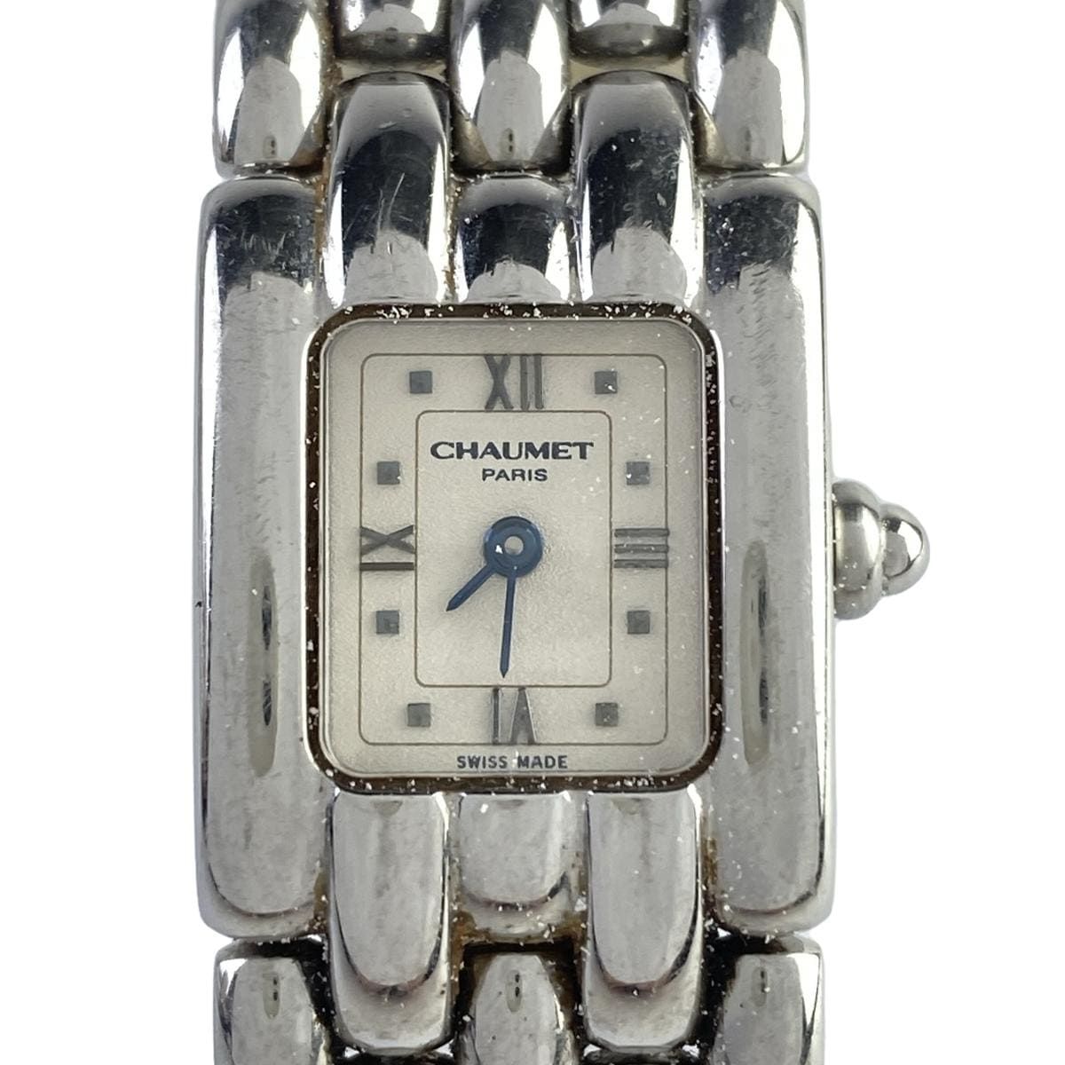 ショーメ ケイシス ダイヤ 40P ローマン 時計 パヴェ 白文字版 30mm