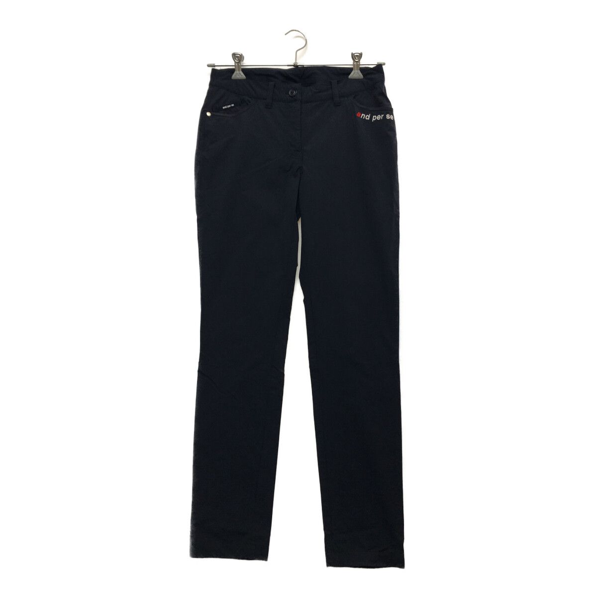coco 中古 アンパスィ and per se レディース パンツ L 紺 ネイビー シンプル ストレッチ 中古 レディース アンパスィ and per se パンツ L 紺 ネイビー