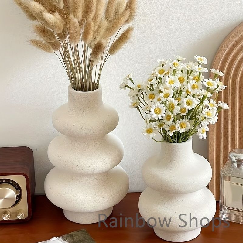 限定版☆セラミック花瓶，クリエイティブリビングルームの装飾シンプルフラワーアレンジャーヴィンテージ装飾 L024138 ｜生花とドライフラワー用のセラミックブック花瓶