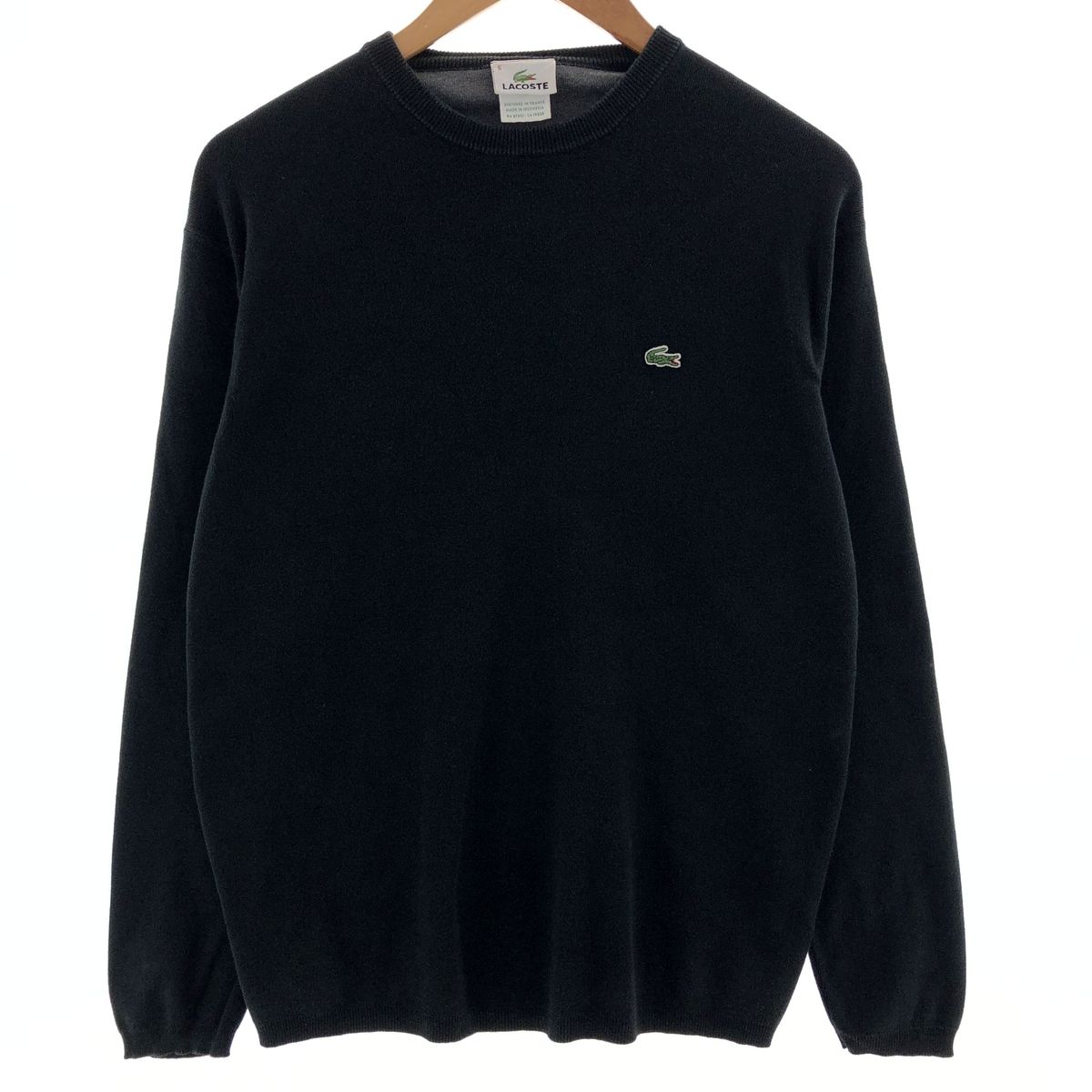 古着 ラコステ LACOSTE コットンニットセーター 5 メンズM相当/eaa381580