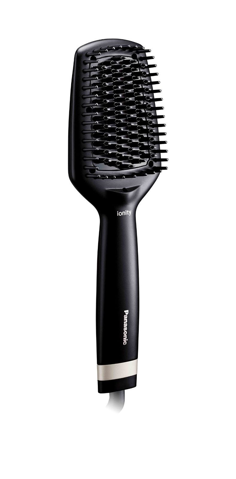 【特価商品】パナソニック ブラシアイロン ストレート イオニティ マイナスイオン 海外対応 黒 EH-HS31-K