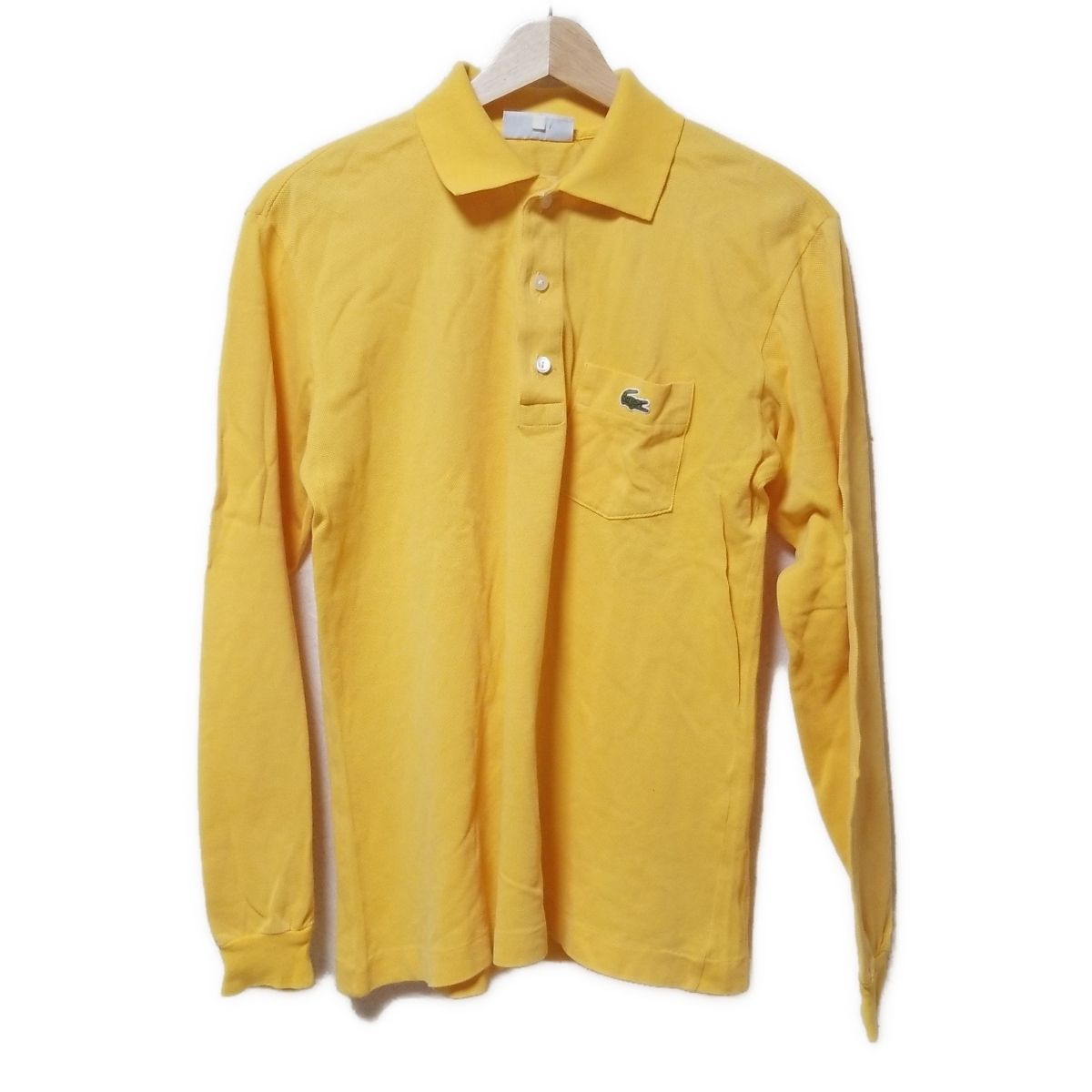 Lacoste(ラコステ) 長袖ポロシャツ メンズ美品  - ダークイエロー CHEMISE LACOSTE