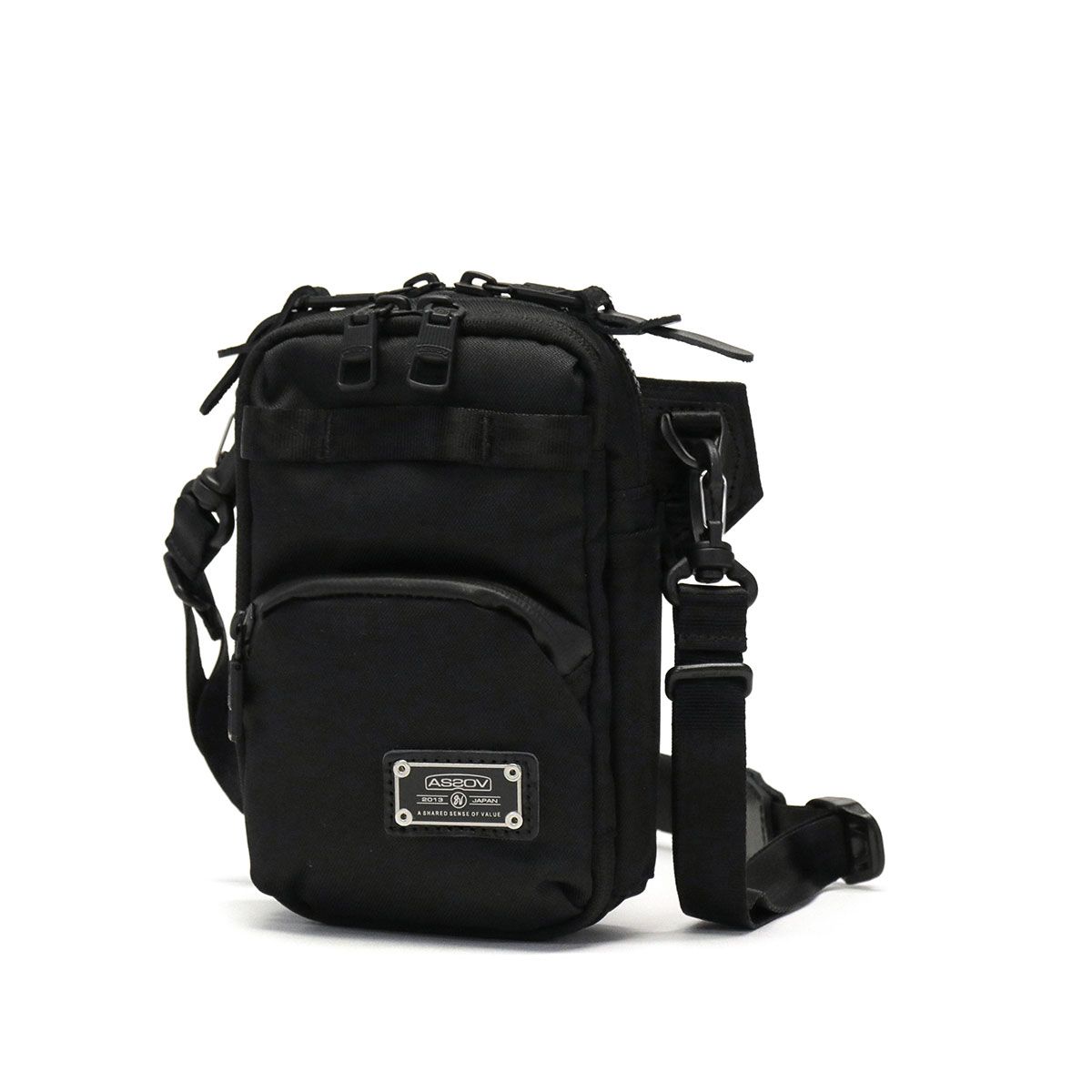 正規品1年保証 アッソブ ショルダーバッグ AS2OV バッグ CORDURA DOBBY 305D WALLET SHOULDER ウォレットショルダー 小さめ 斜めがけ メンズ ASSOV 062100 ブラック(10)