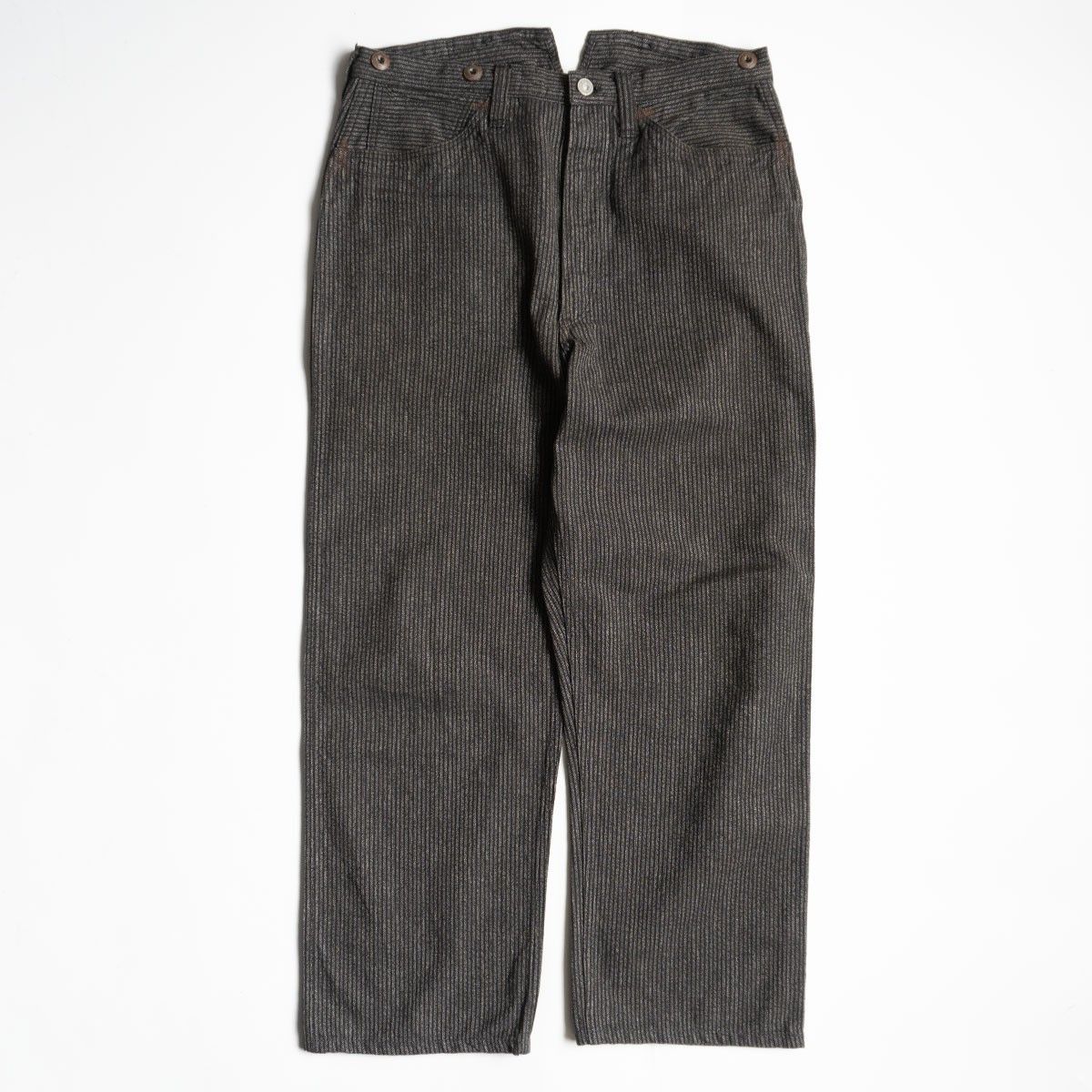 WHEELERS UNION SPECIAL OVERALLS BRAKEMAN OVERALLS 32×34 ストライプ トラウザー パンツ フリーホイーラーズ 25100218