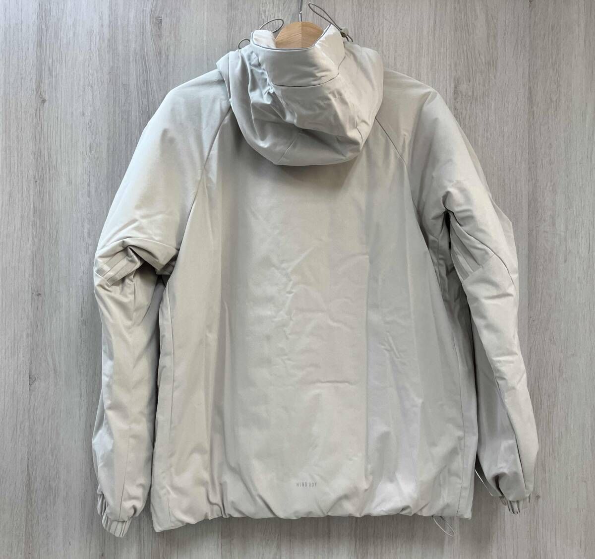 adidas オーバーサイズフィットパテッドジャケット レディース サイズS JG 3385 Putty Grey