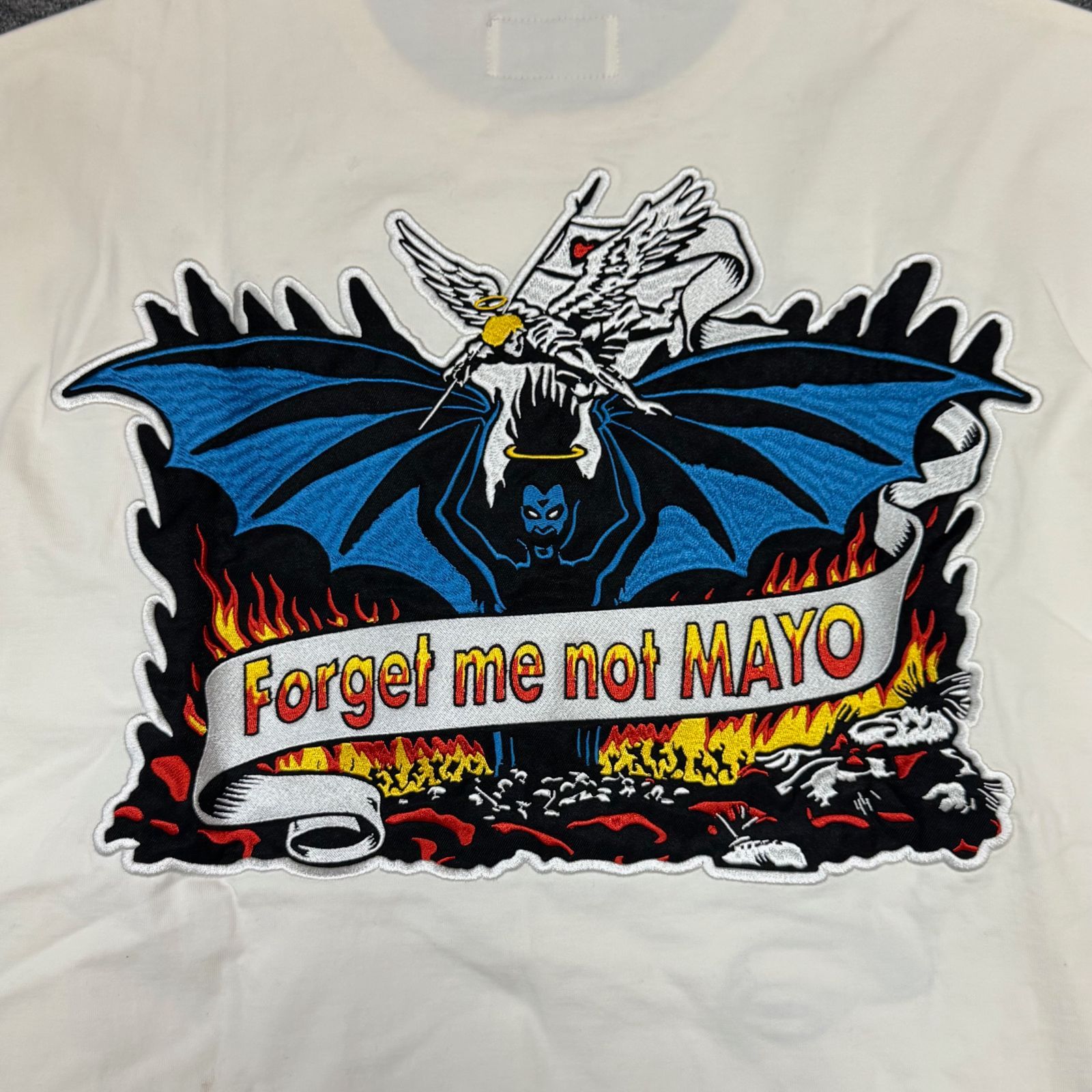 参考上代24200円 MAYO 23SS DEVIL ANGEL EMBROIDERY SS TEE
