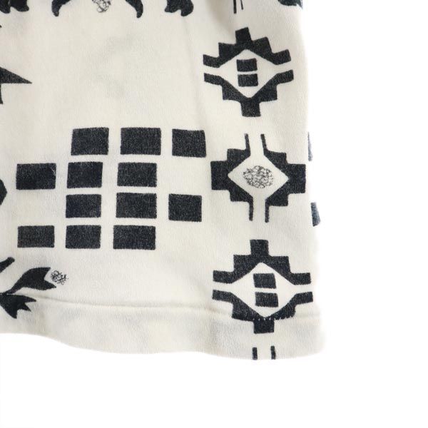 ヨウジヤマモト 日本製 総柄 半袖 Tシャツ 2 ホワイト系 Yohji Yamamoto レディース ヨウジヤマモト 日本製 総柄 半袖 Tシャツ 2 ホワイト系 Yohji