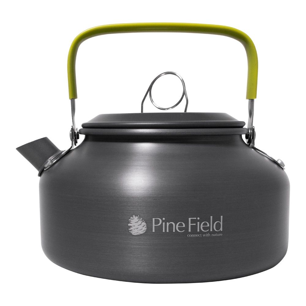 アウトドア ケトル Pine Field 約800mL 専用収納袋付き アルミ製 軽量 直火OK やかん キャンプ アウトドア ファミキャン ソロキャン 登山 BBQ コーヒー 紅茶 スープ